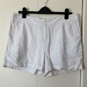 ✨ Cynthia Rowley White Eyelet Shorts – Size 12 ✨